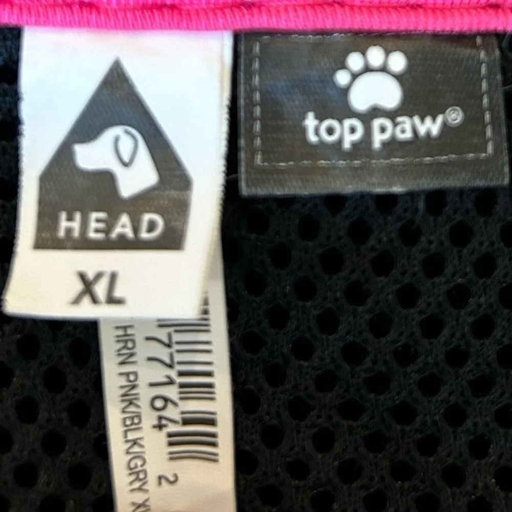 TOP PAW PINK RAINBOW SHIMMER DOG HARNESS, SIZE XL